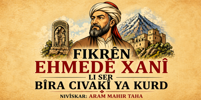 "Bandora Fîkrên Ehmedê Xanî Li ser Bîra Civakî ya Kurd" Çandname: https://candname.com/fikra-ehmede-xani-li-ser-bira-civaki-ya-kurd/